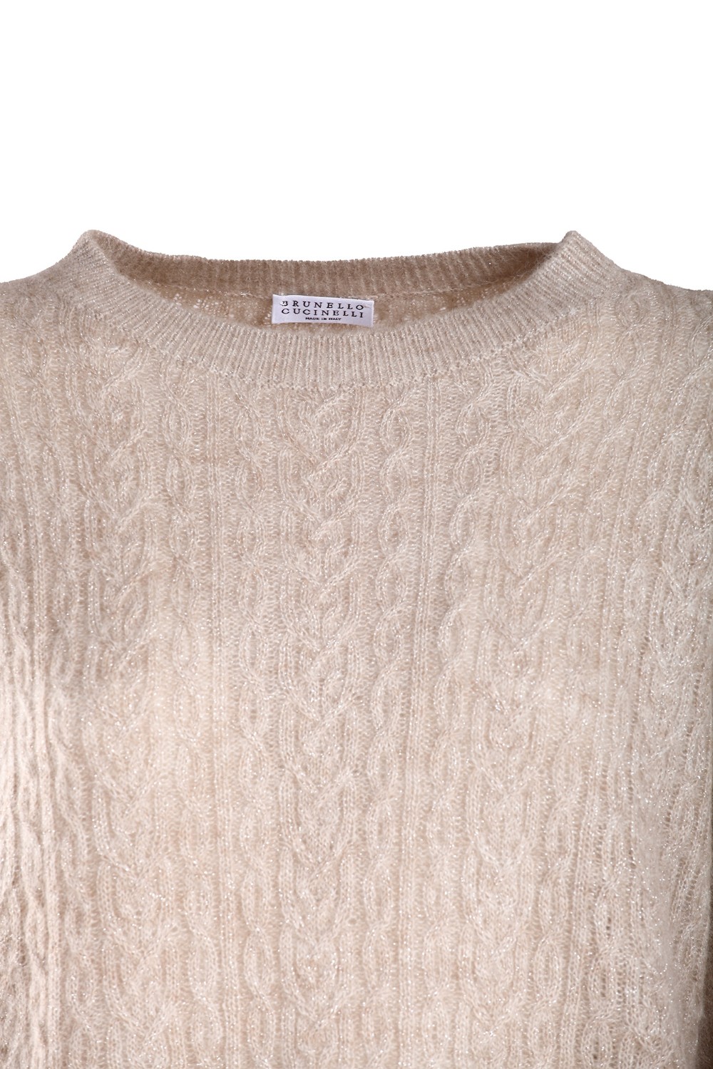 shop BRUNELLO CUCINELLI Saldi Pull: Brunello Cucinelli maglia in mohair Sparkling a treccia.
Girocollo.
Spalla abbassata.
Polsini e fondo in maglia a costina.
Maglia a treccia.
Vestibilità regolare.
Composizione: 42% Mohair 38% Poliammide 12% Lana 8% F. Metallica.
Fabbricato in Italia.. MBG747300-C1539 number 2157542